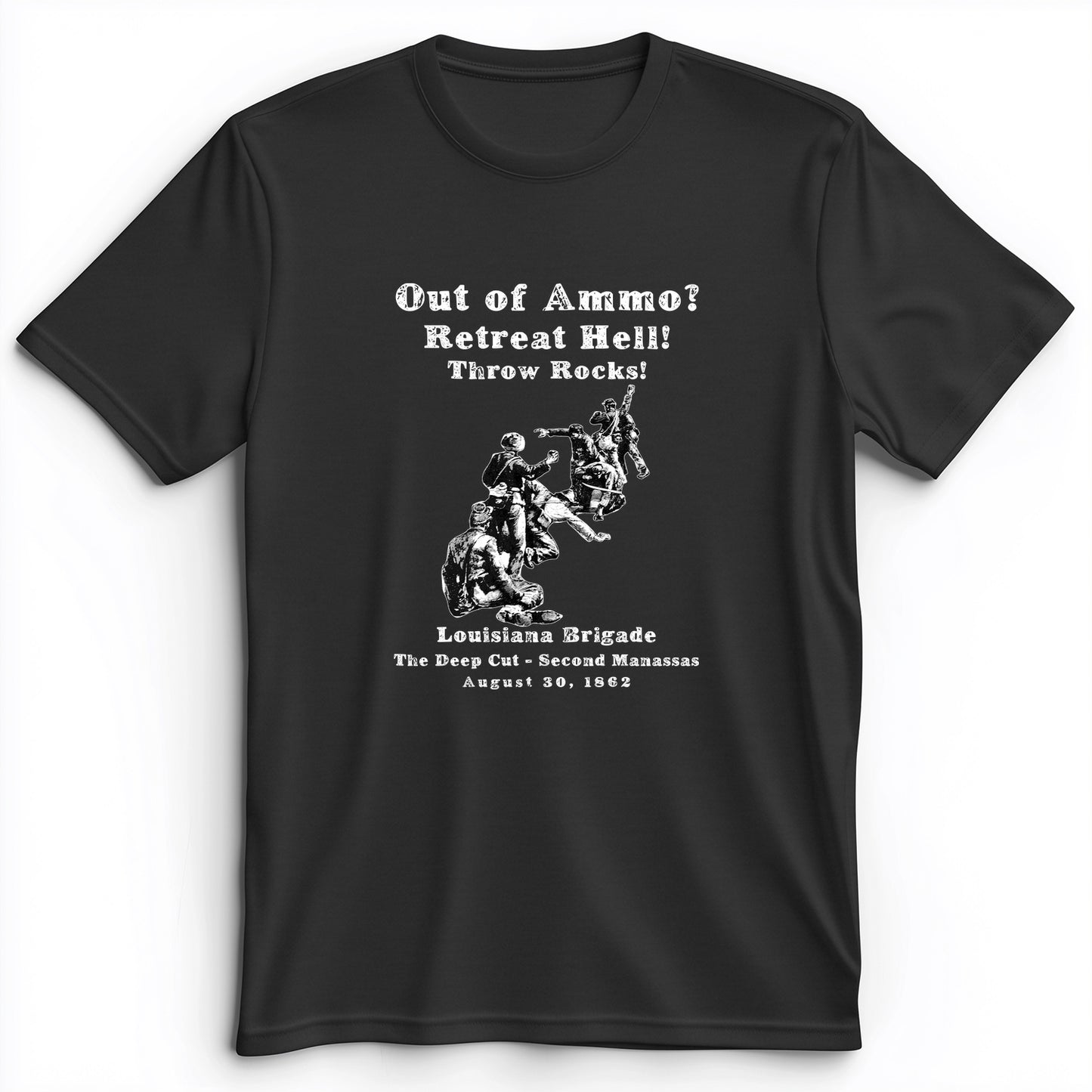 Out Of Ammo Throw Rocks Premium Tee