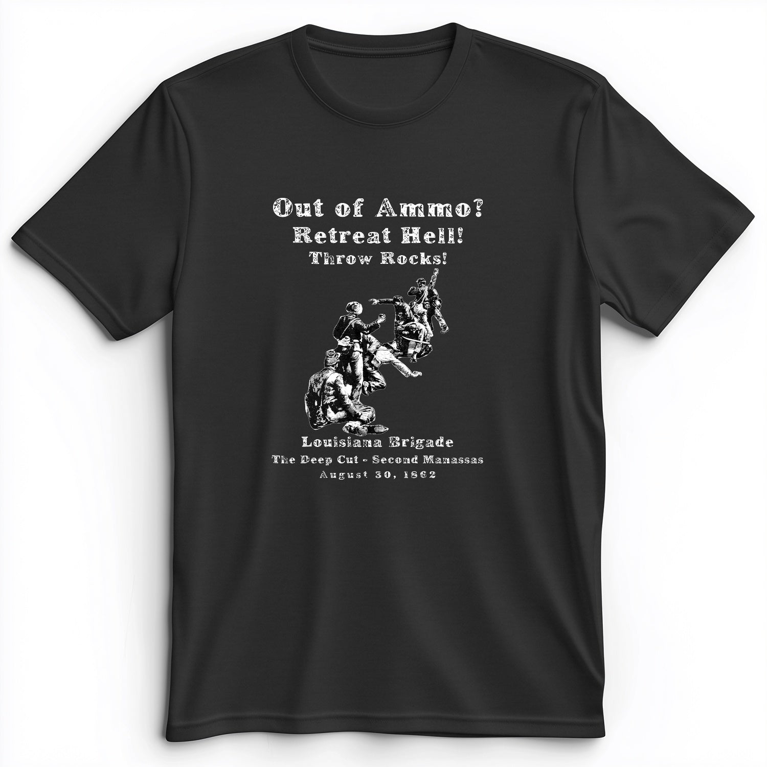 Out Of Ammo Throw Rocks Premium Tee