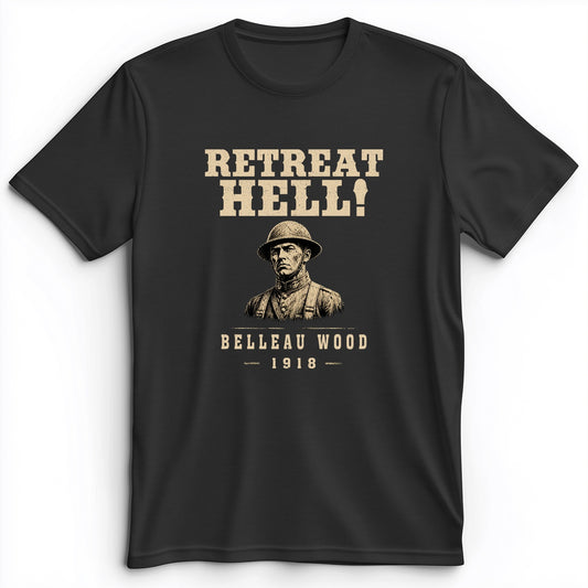 Retreat Hell Bust Premium Tee