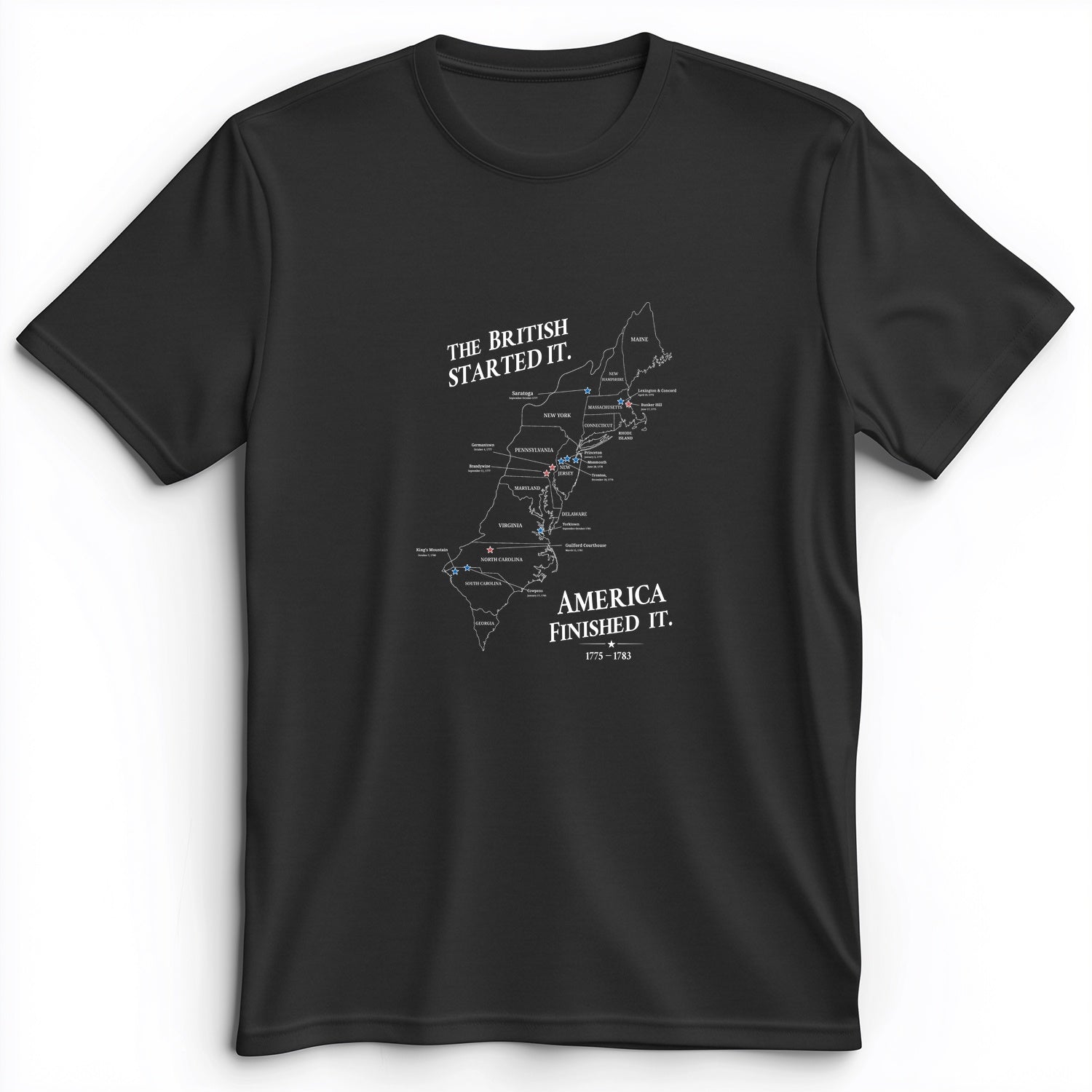 Revolutionary War Map Premium Tee