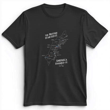 Revolutionary War Map Premium Tee