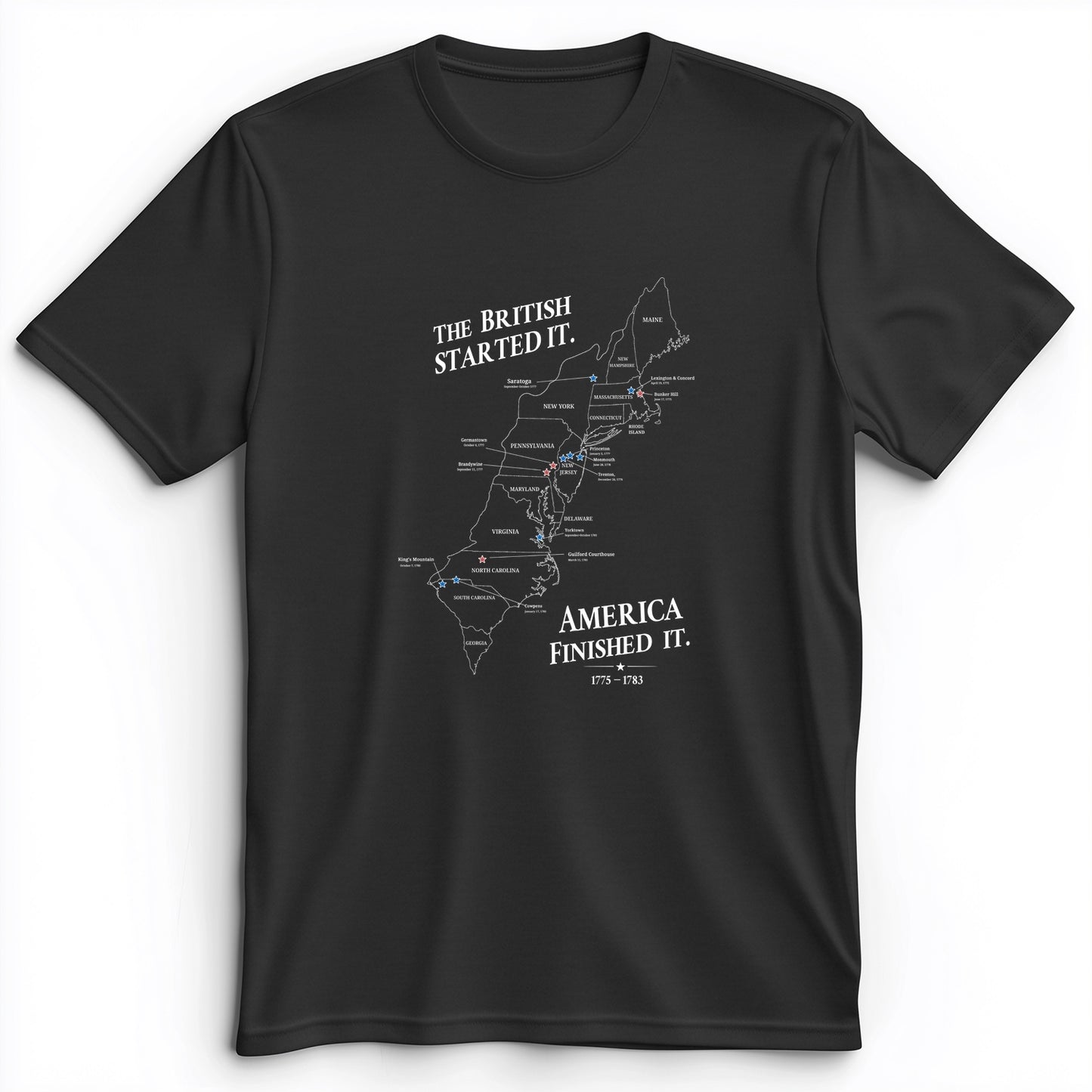 Revolutionary War Map Premium Tee