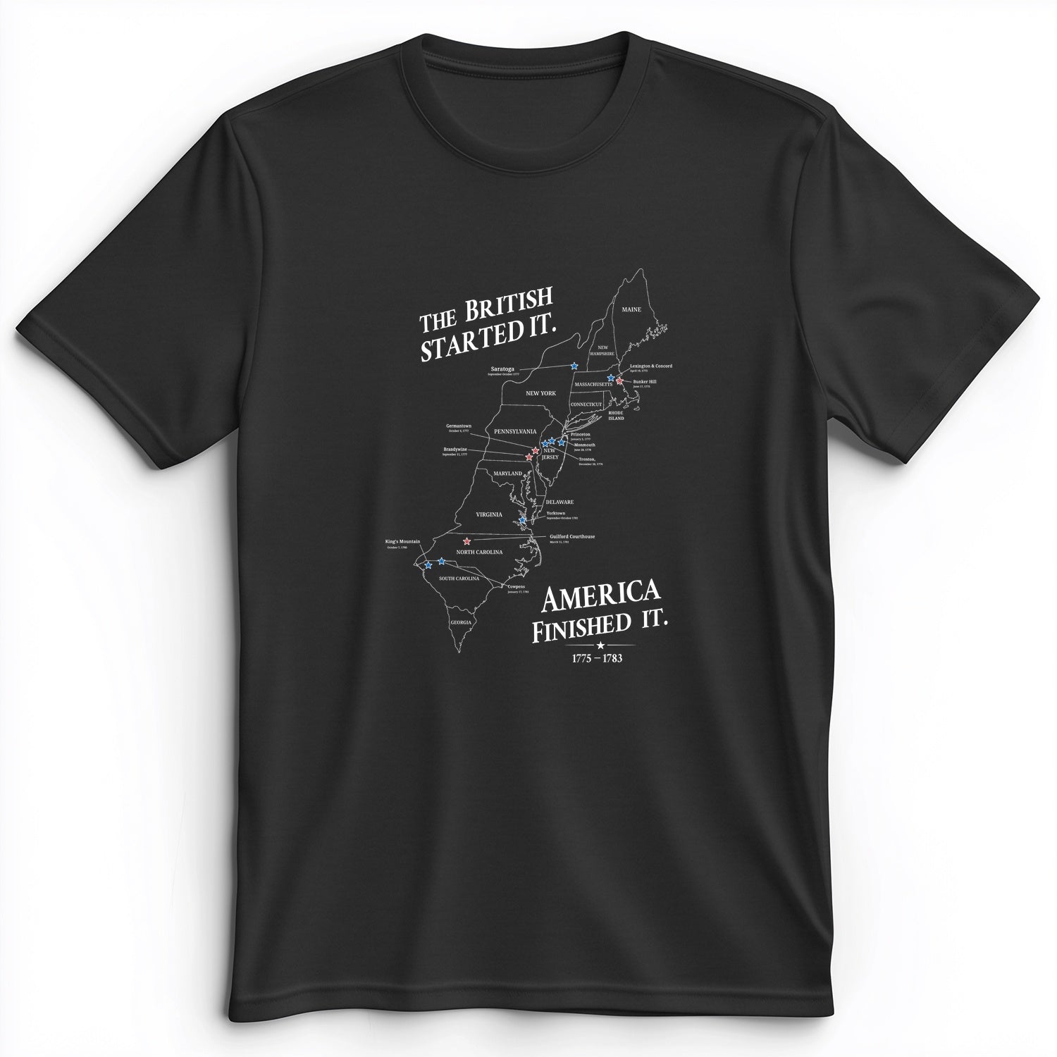 Revolutionary War Map Premium Tee