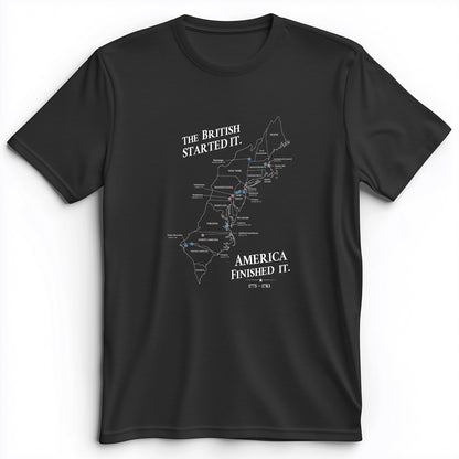 Revolutionary War Map Premium Tee