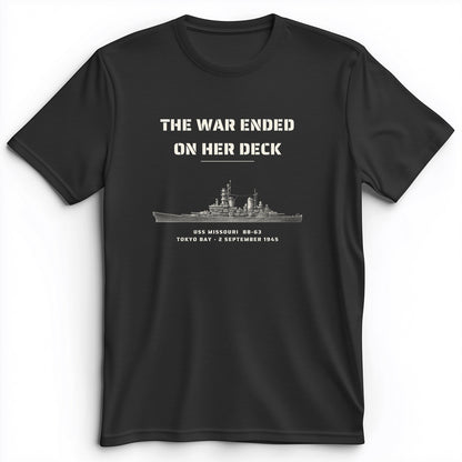 The War Ended On Her Deck Premium Tee