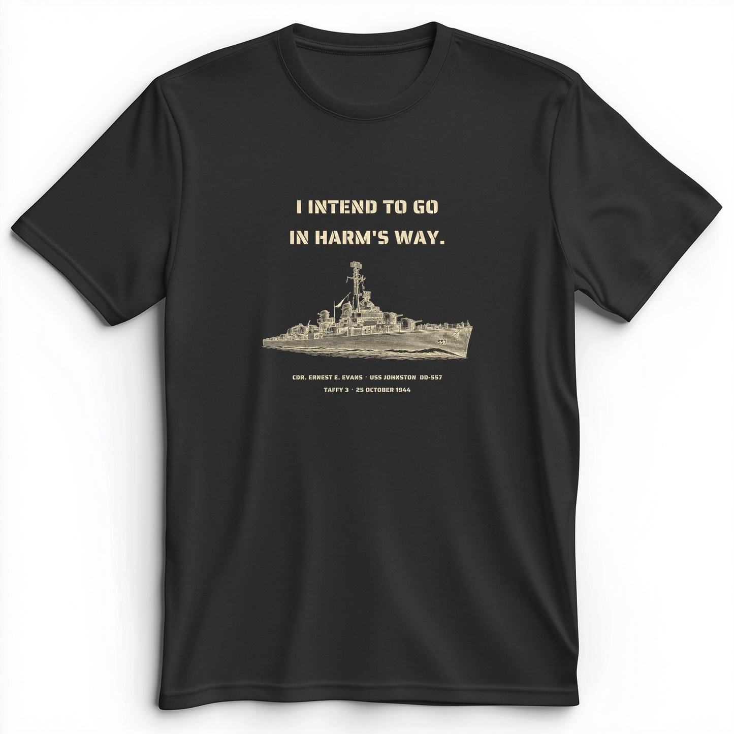 USS Johnston In Harms Way Premium Tee
