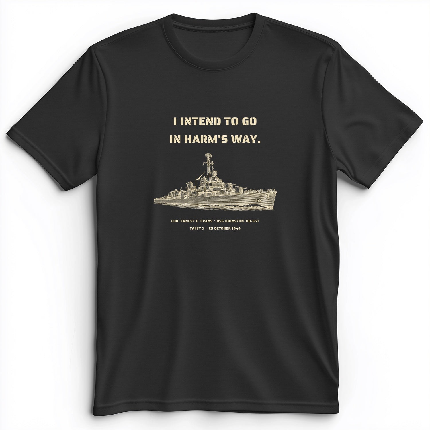USS Johnston In Harms Way Premium Tee