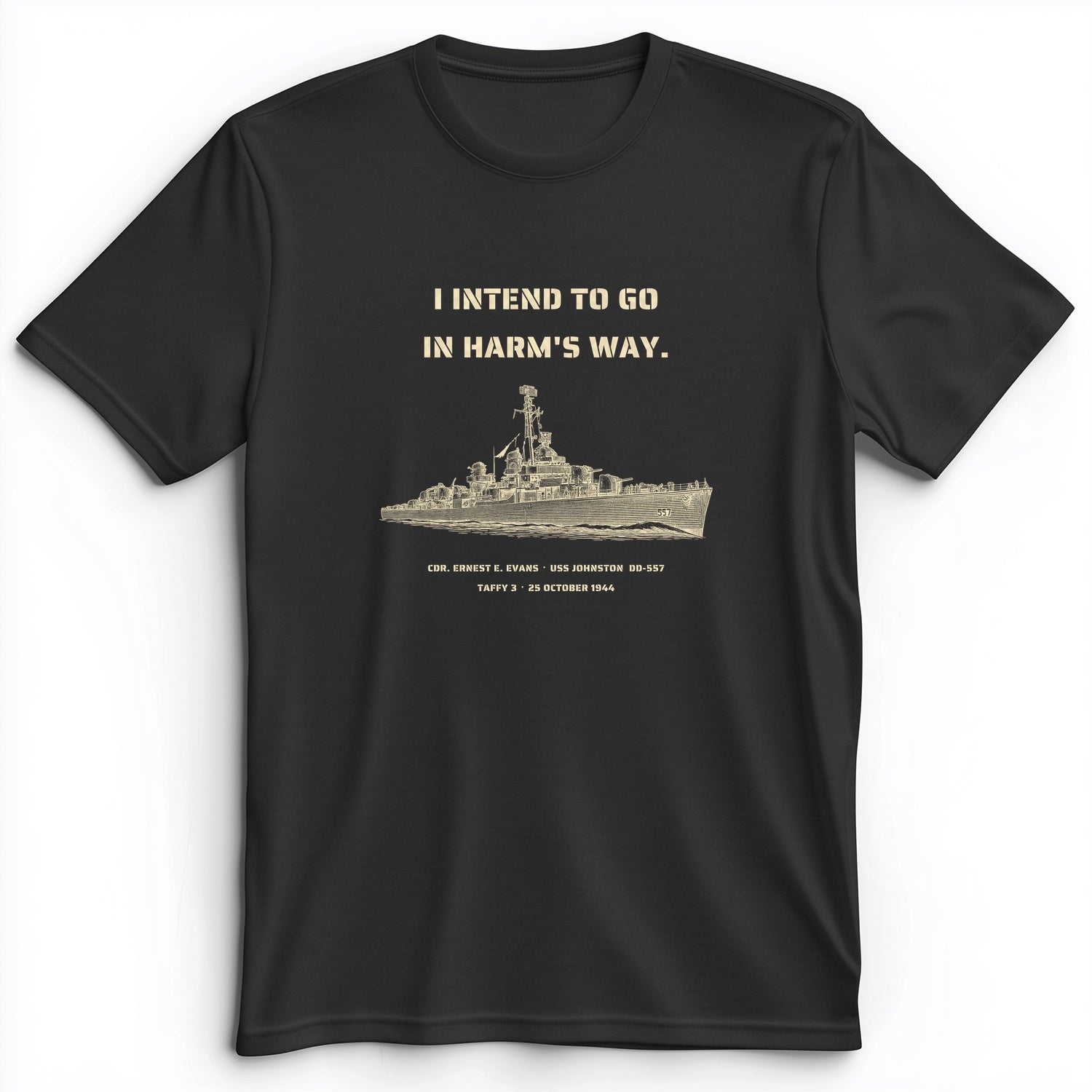 USS Johnston In Harms Way Premium Tee