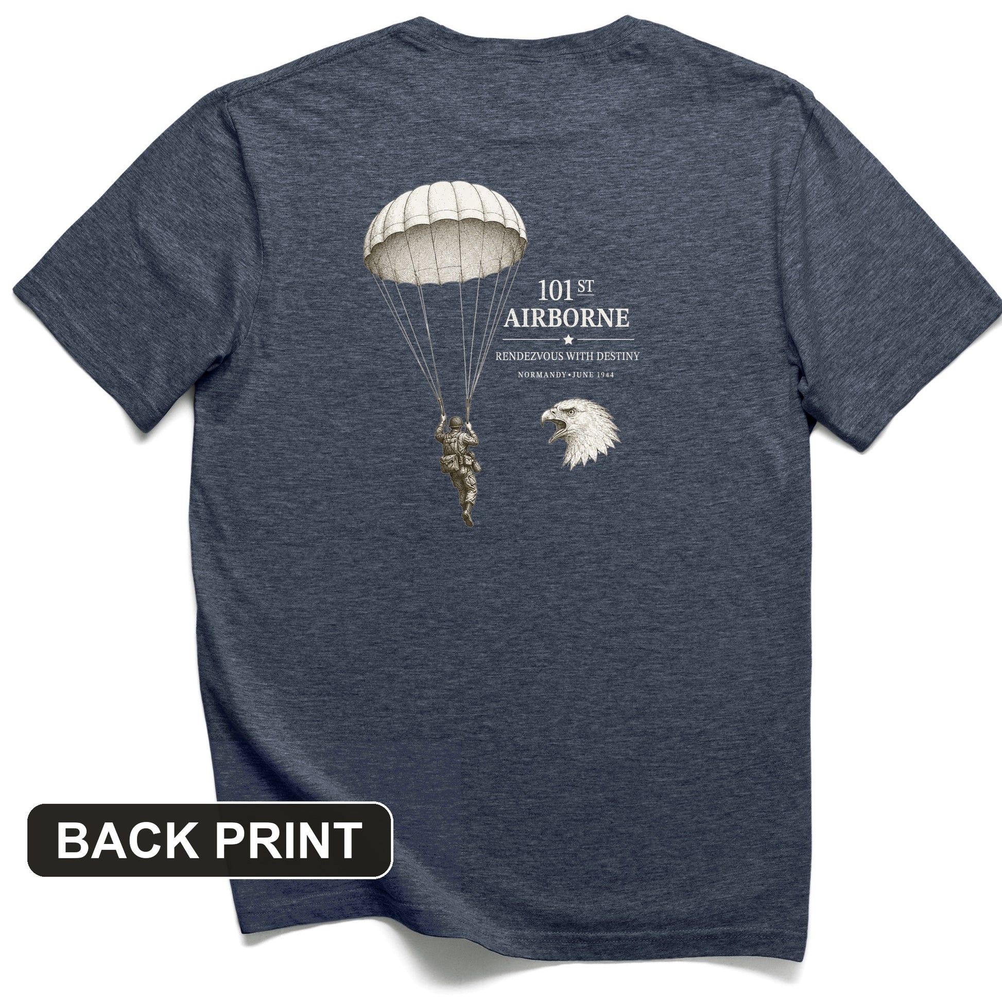 101st Airborne Back Print T-Shirt