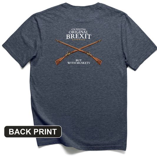 1776 Brexit Back Print T-Shirt
