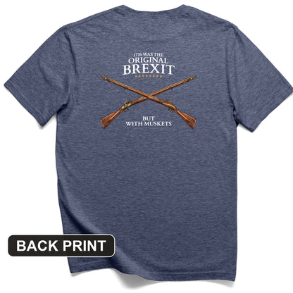 1776 Brexit Back Print T-Shirt