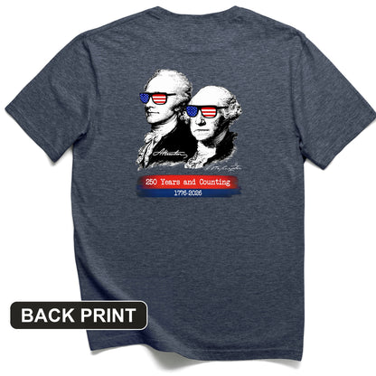 250 Years and Counting Back Print T-Shirt
