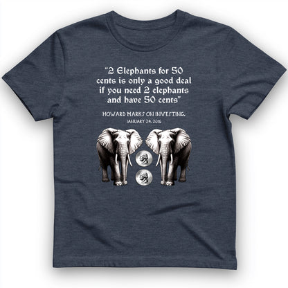 2 Elephants for 50 Cents T-Shirt