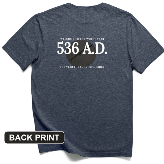 536 AD Back Print T-Shirt