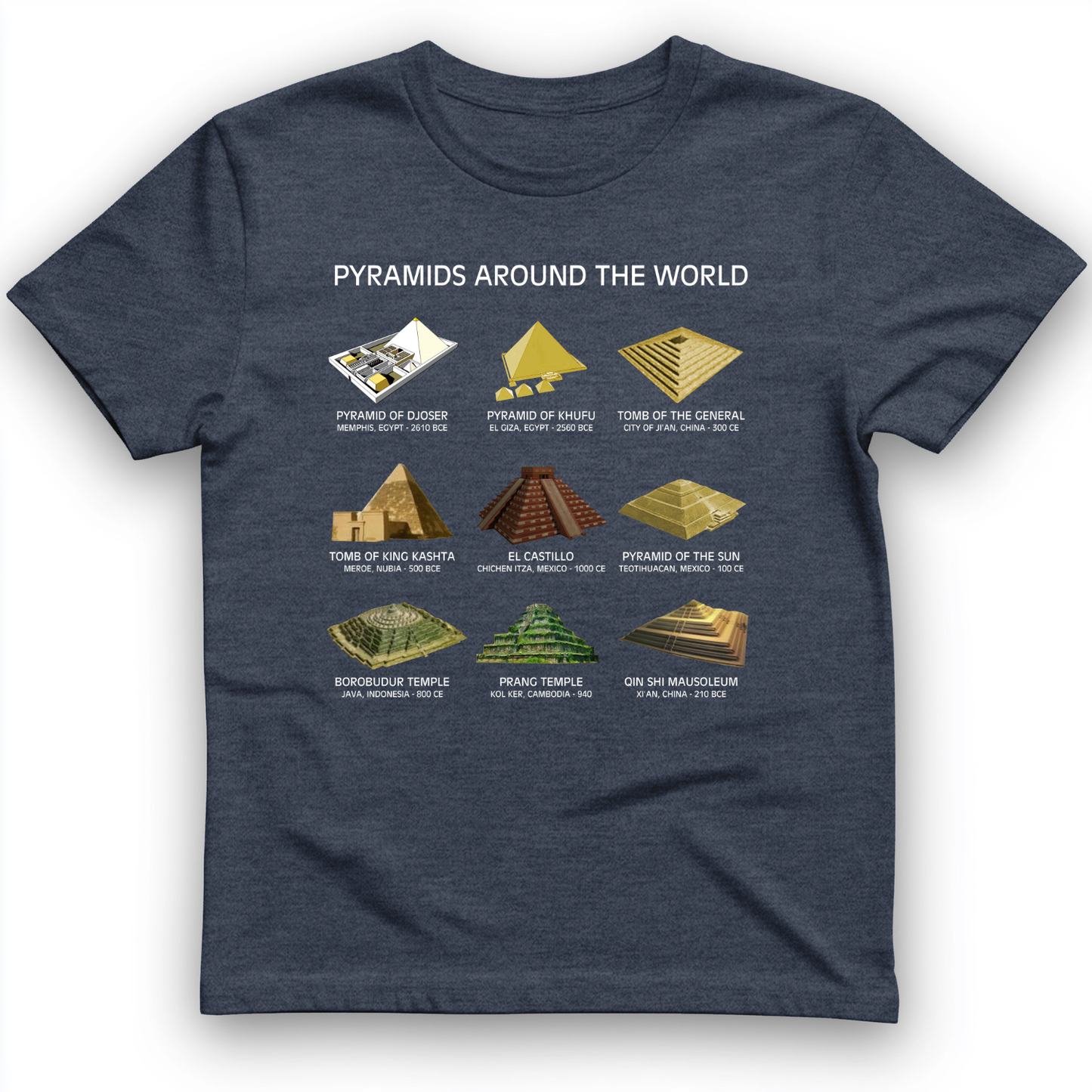 Pyramids of The World T-Shirt