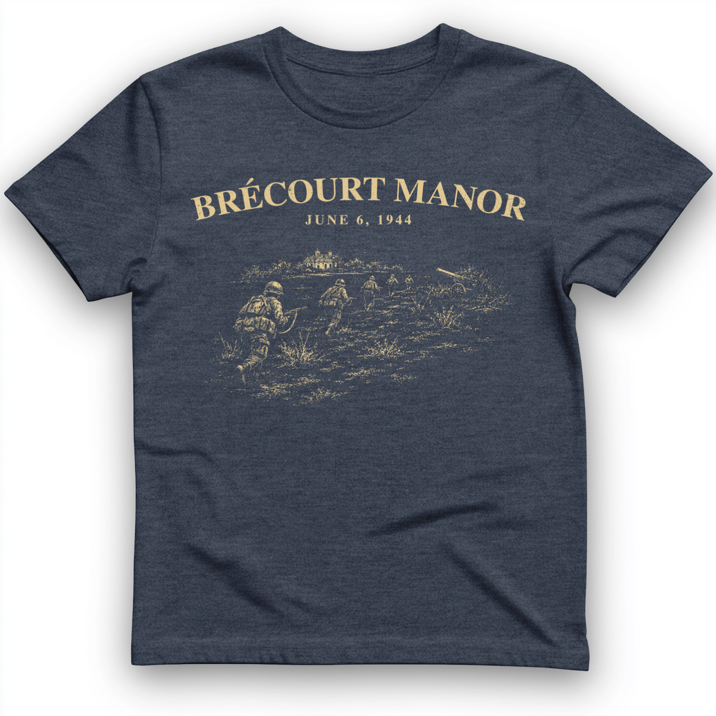 Brecourt Manor T-Shirt Heather Navy / S