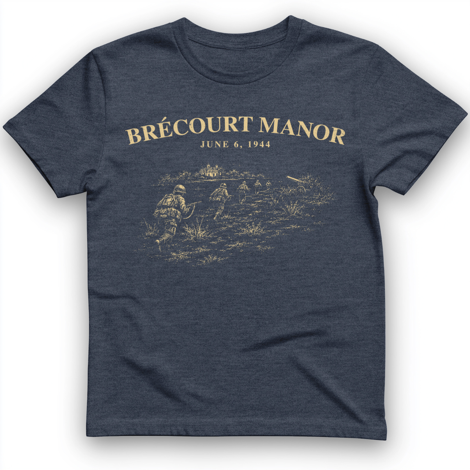 Brecourt Manor T-Shirt Heather Navy / S