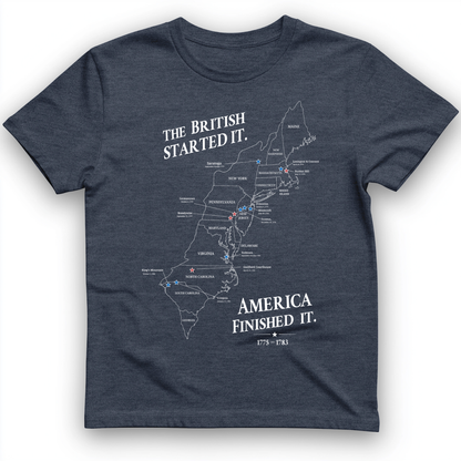 Revolutionary War Map T-Shirt