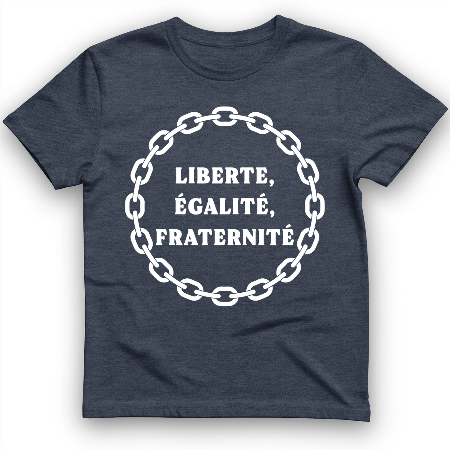 Liberte Egalite Fraternite T-Shirt Heather Navy / S