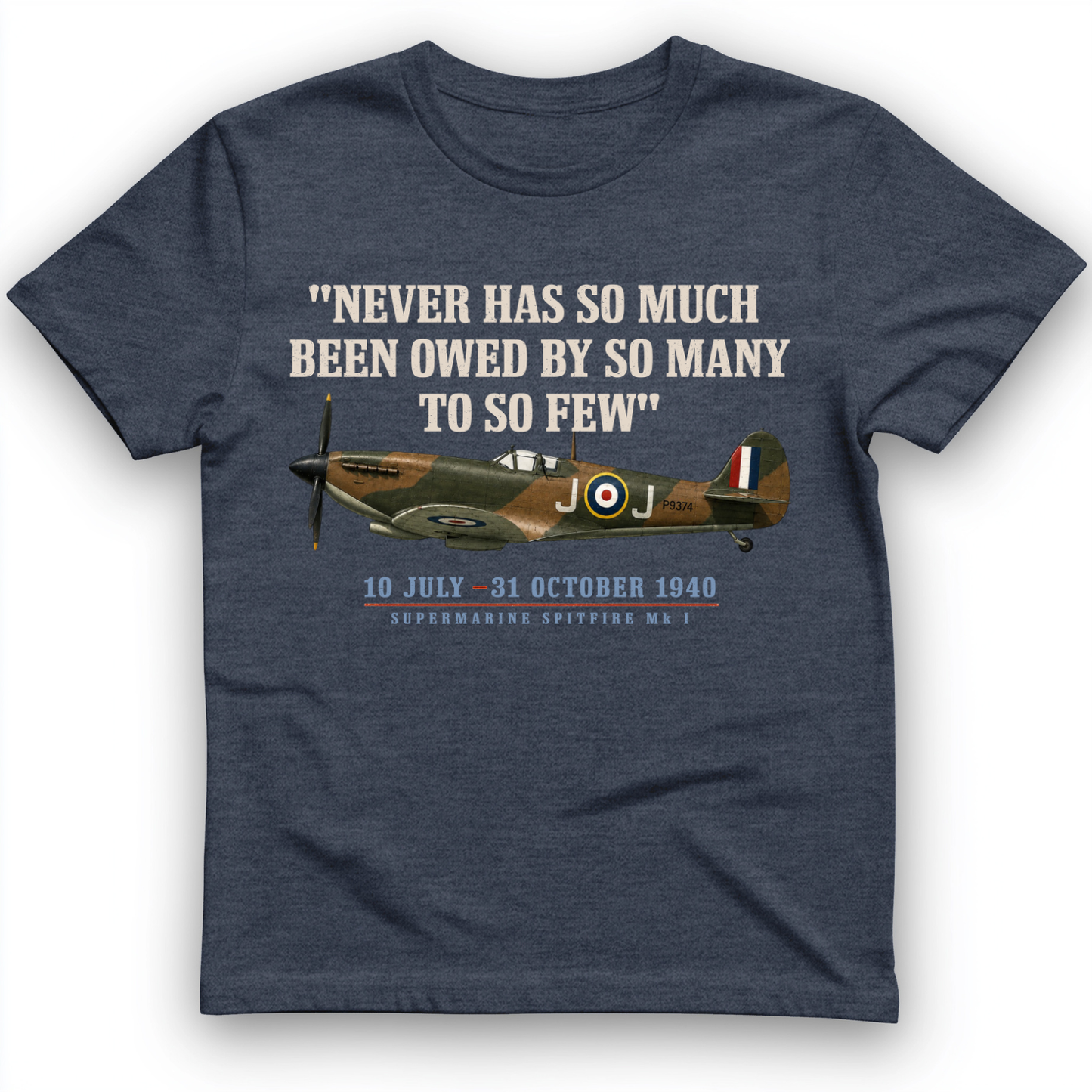 Spitfire T-Shirt Heather Navy / S