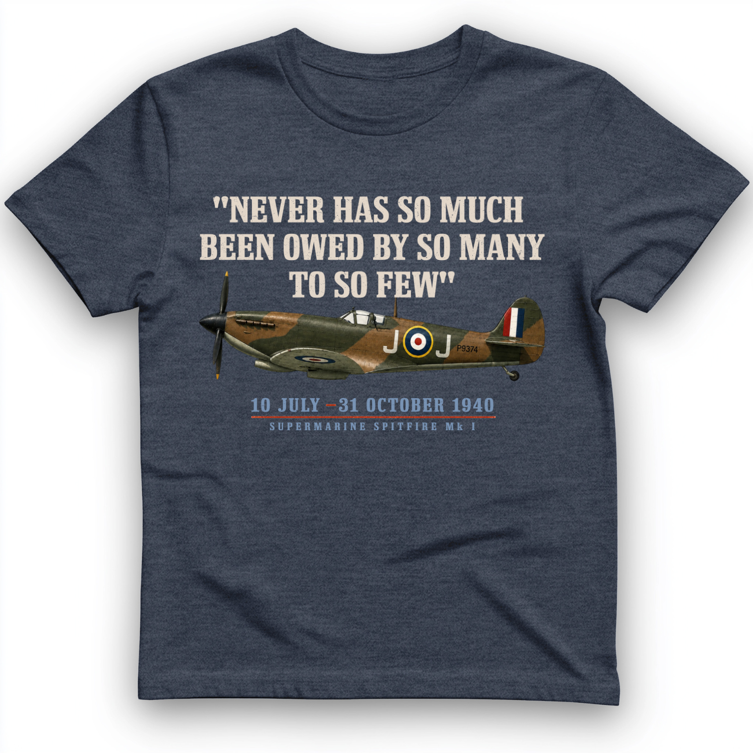 Spitfire T-Shirt Heather Navy / S