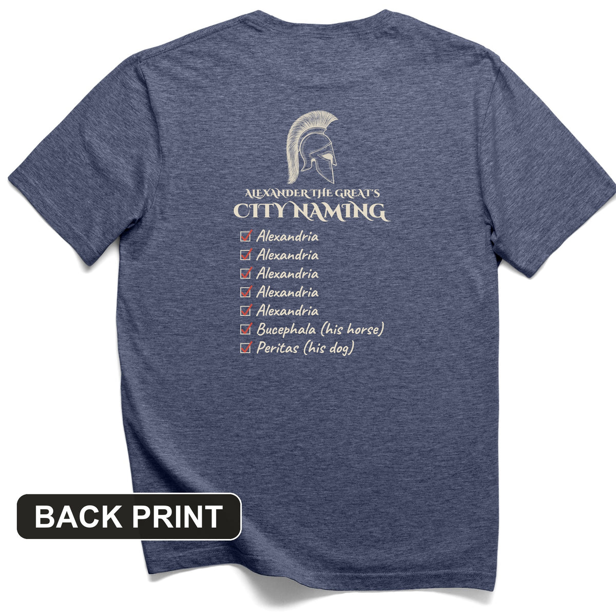 Alexander City Naming Back Print T-Shirt