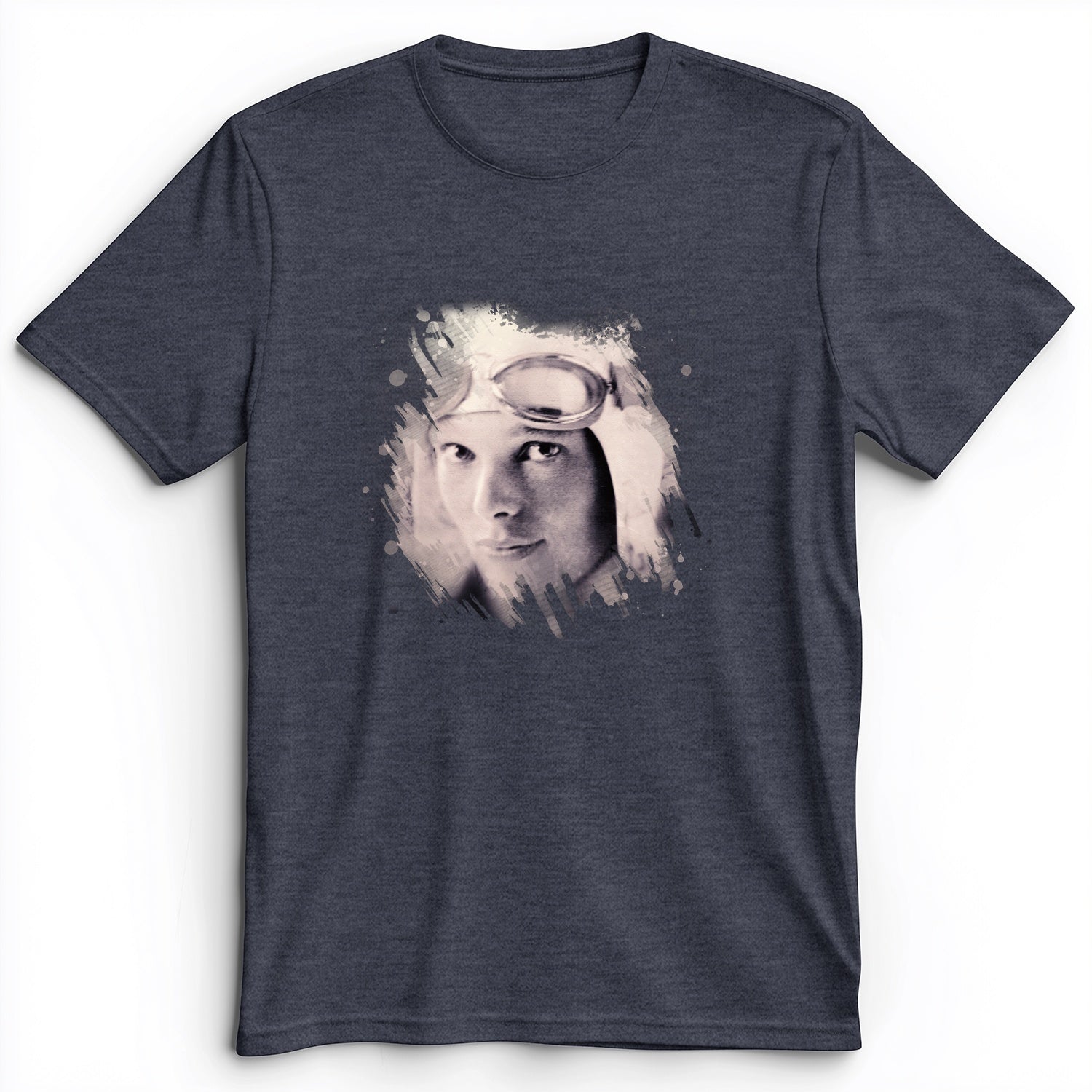 Amelia Earhart in Color Premium Tee