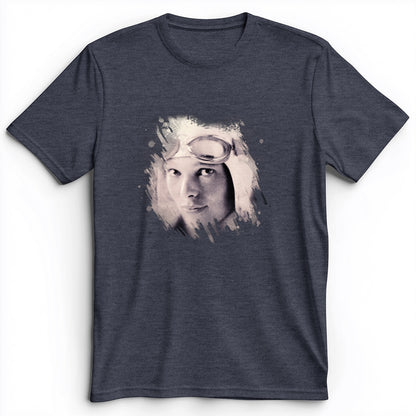 Amelia Earhart in Color Premium Tee