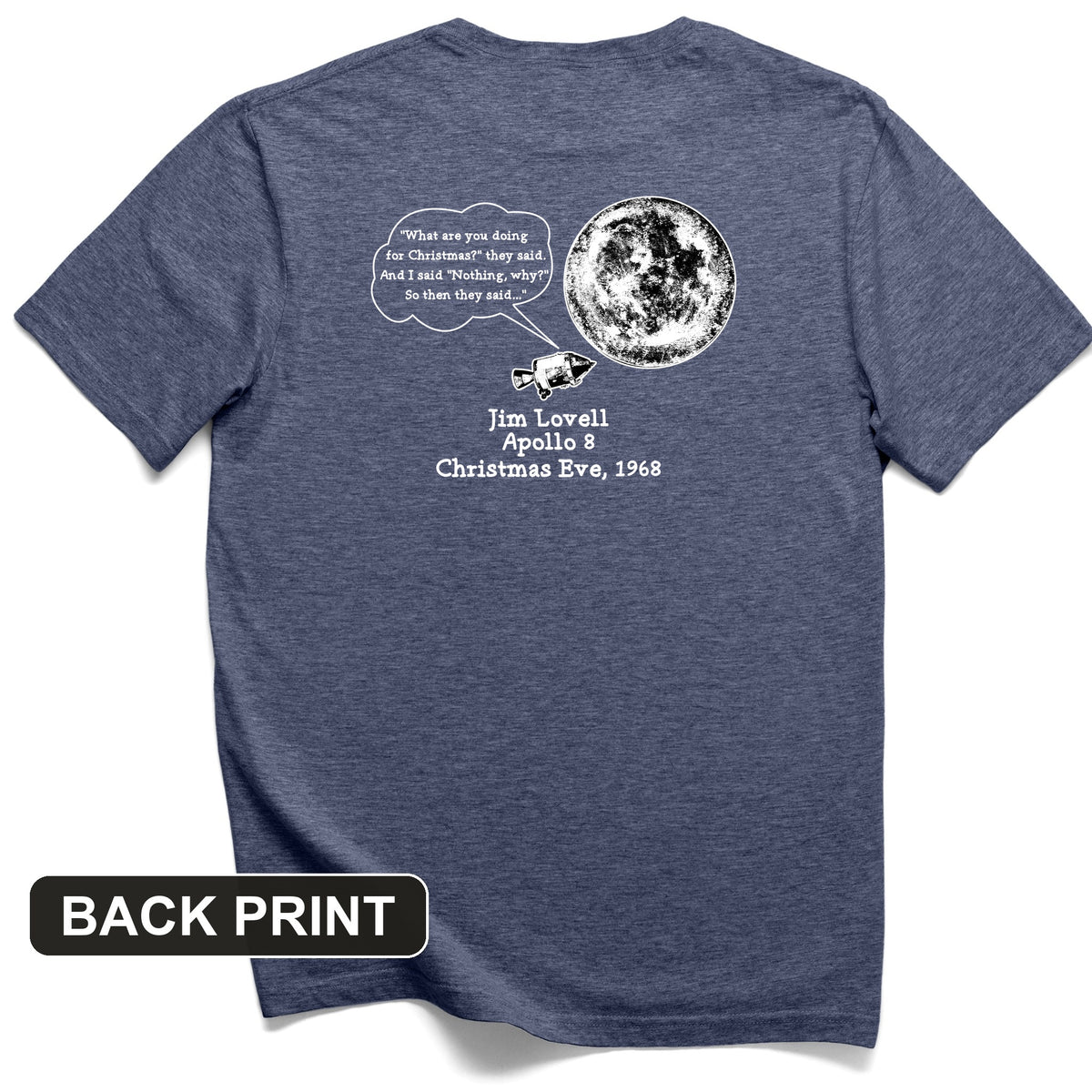 Apollo 8 Back Print T-Shirt