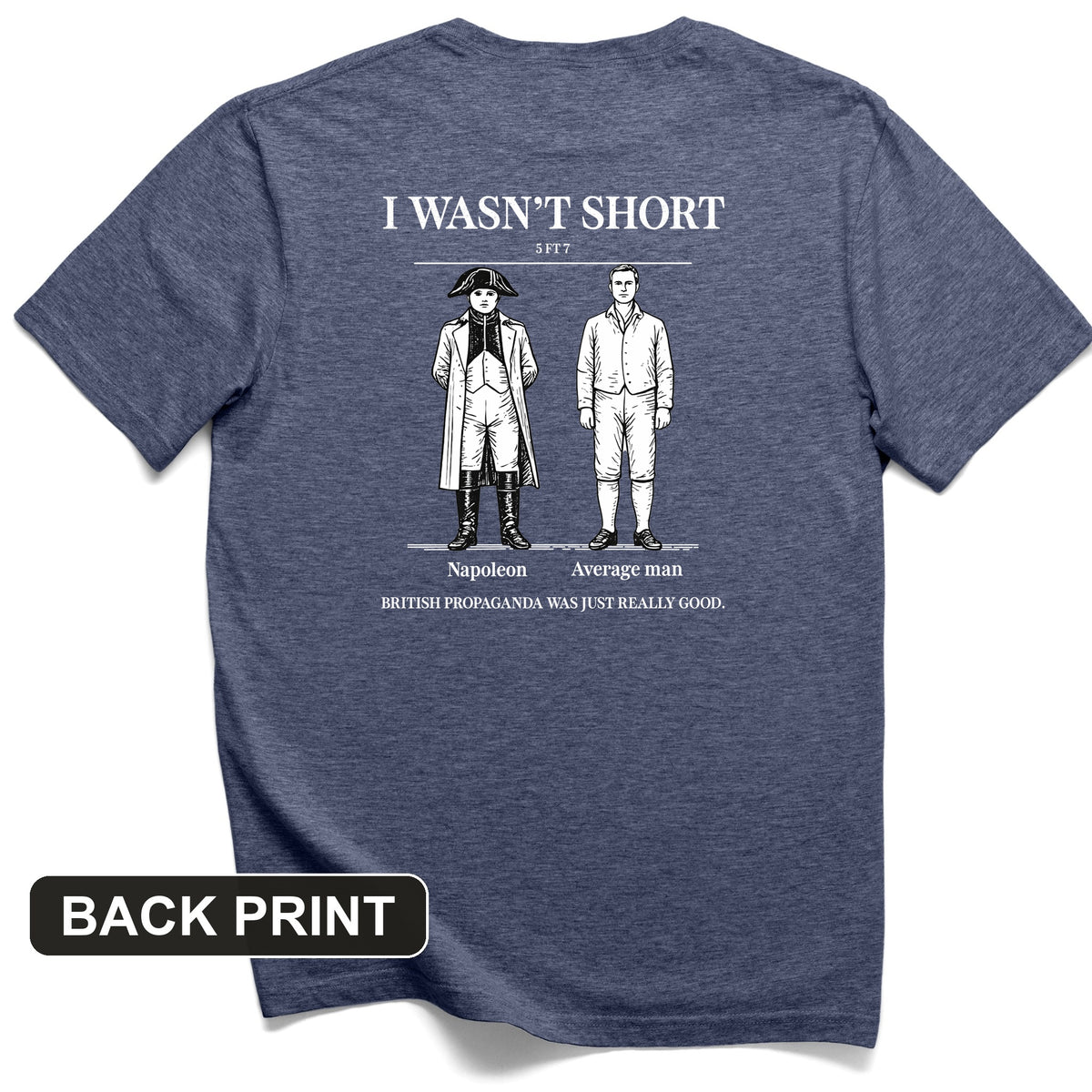 Average Height Back Print T-Shirt