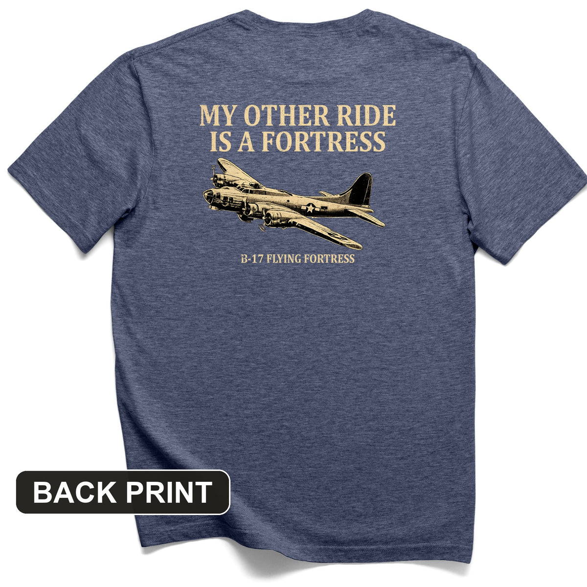 B-17 Back Print T-Shirt