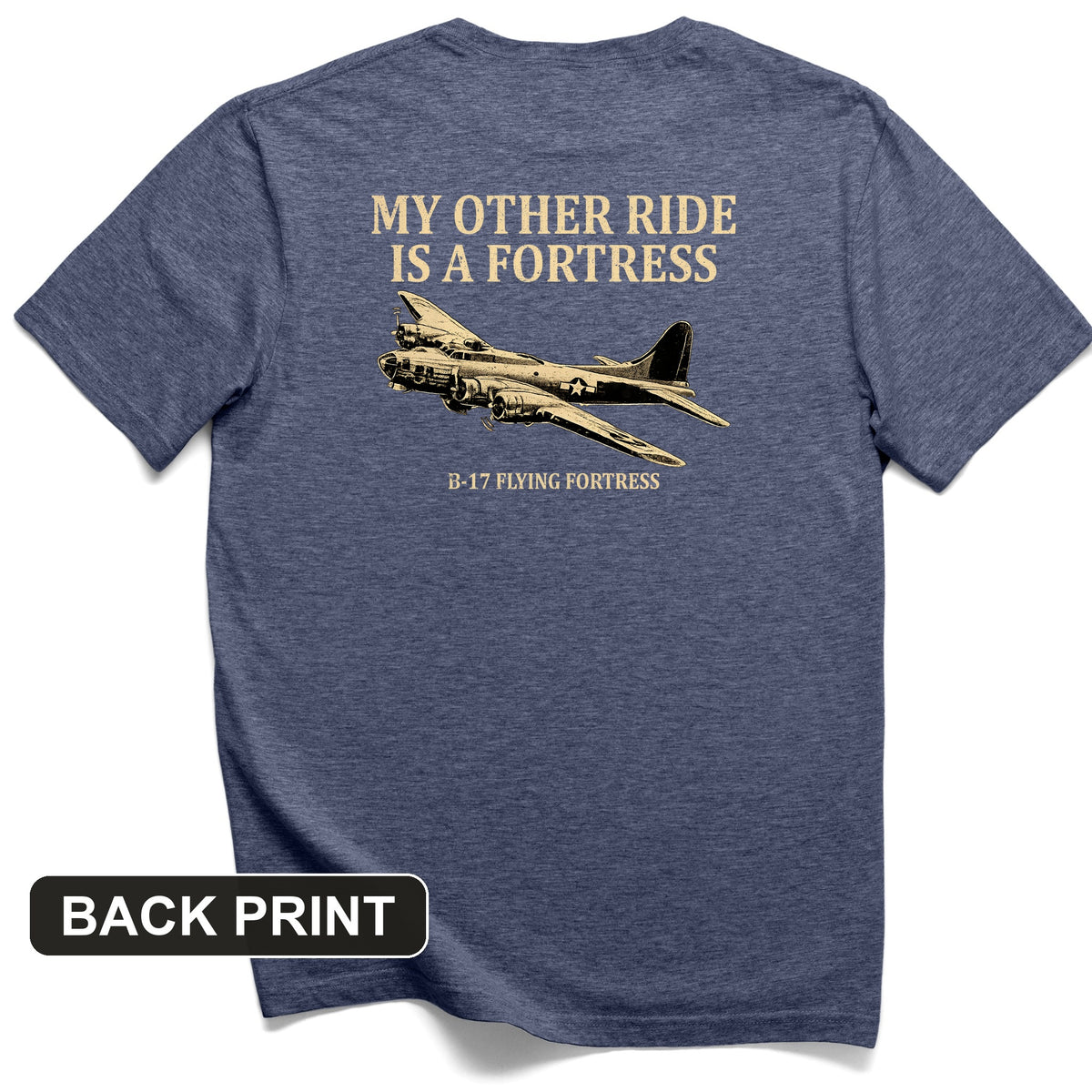 B-17 Back Print T-Shirt