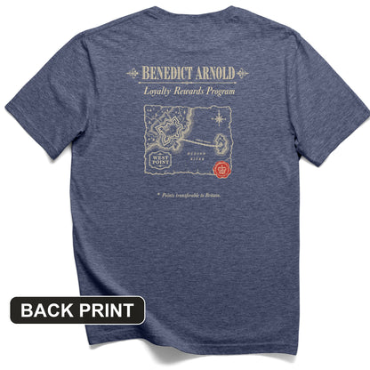 Benedict Arnold Loyalty Rewards Program Back Print T-Shirt