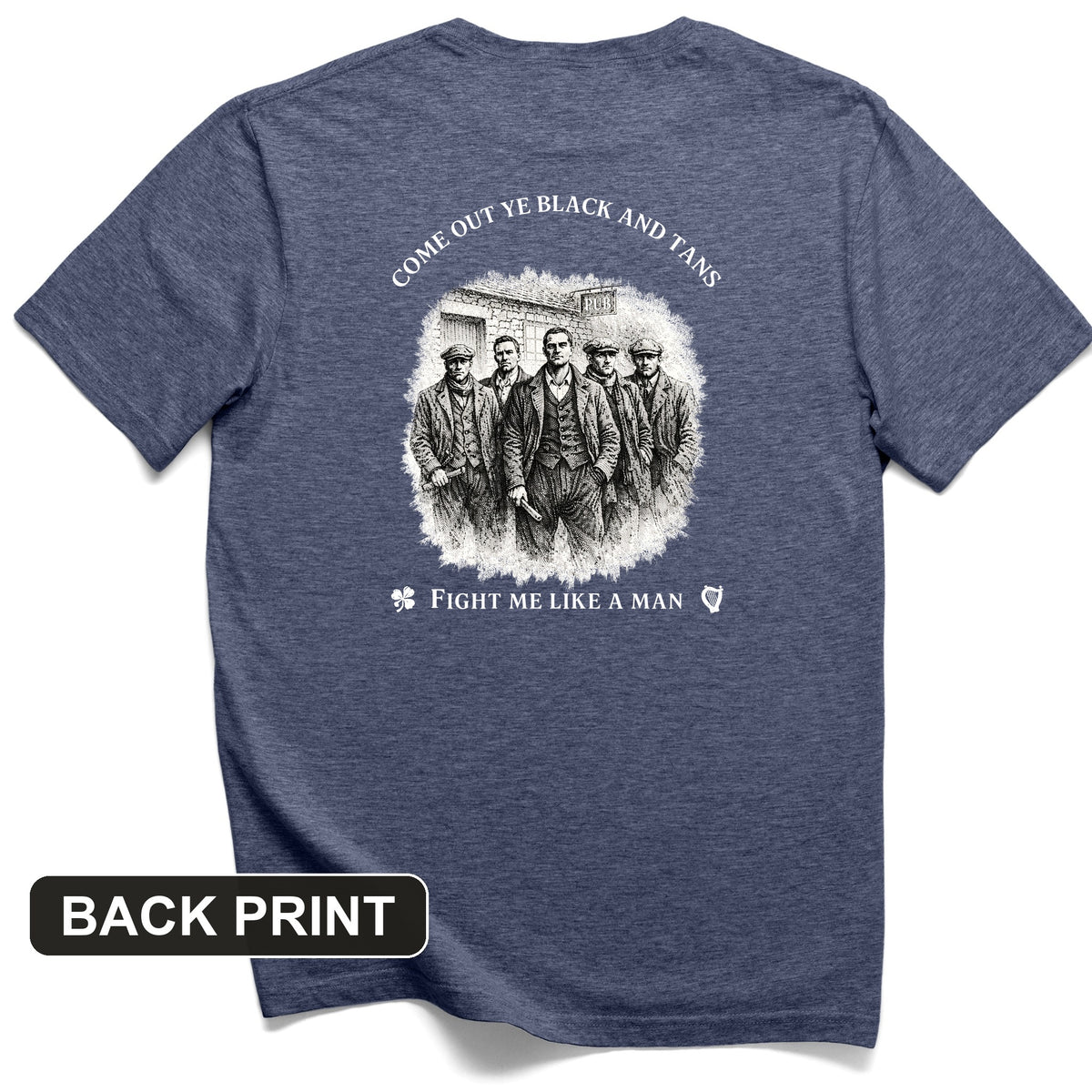 Black and Tans Back Print T-Shirt