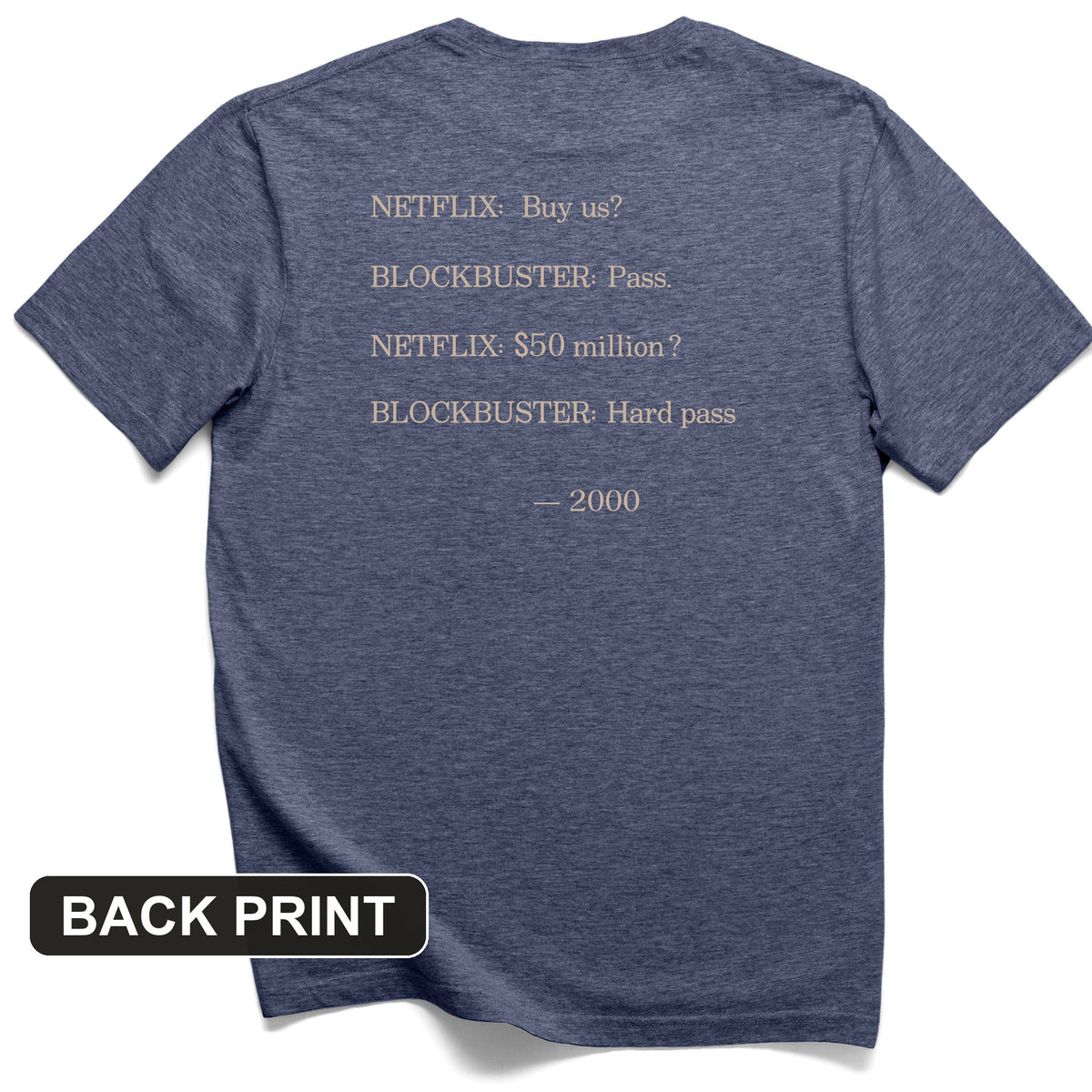 Blockbuster Back Print T-Shirt