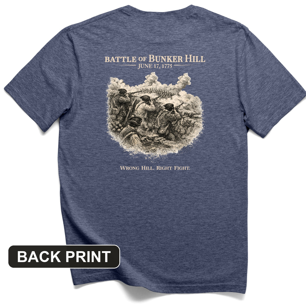 Bunker Hill Back Print T-Shirt