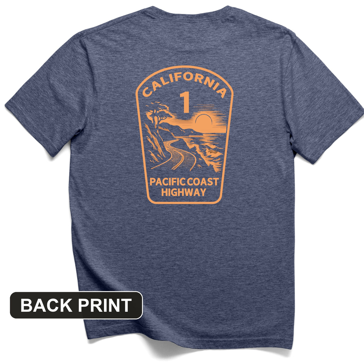 California Back Print T-Shirt