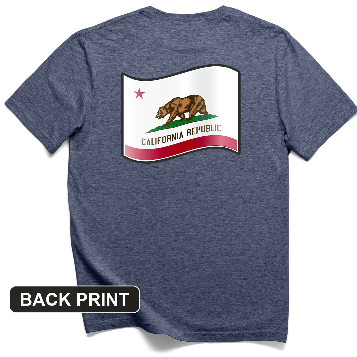 California Republic Back Print T-Shirt