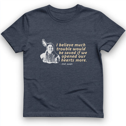 Chief Joseph Open Hearts T-Shirt