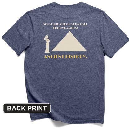 Cleopatra Ancient History Back Print T-Shirt