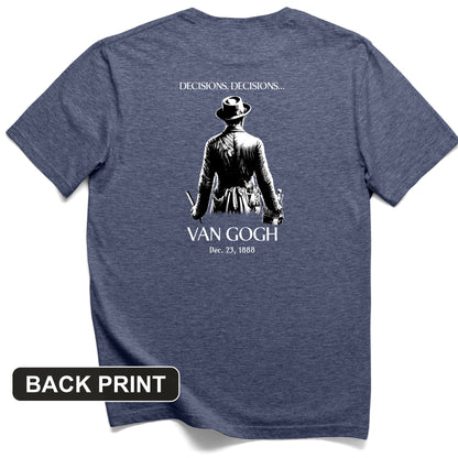 Decisions Van Gogh Back Print T-Shirt