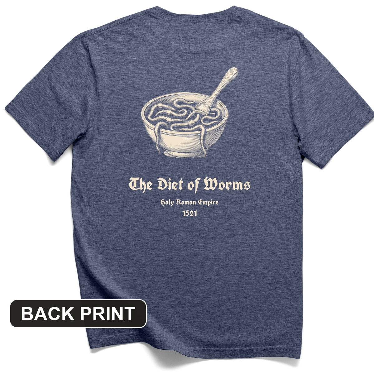 Diet Of Worms Back Print T-Shirt