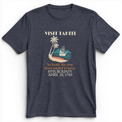 Visit Tahiti HMS Bounty 1789 Premium Tee