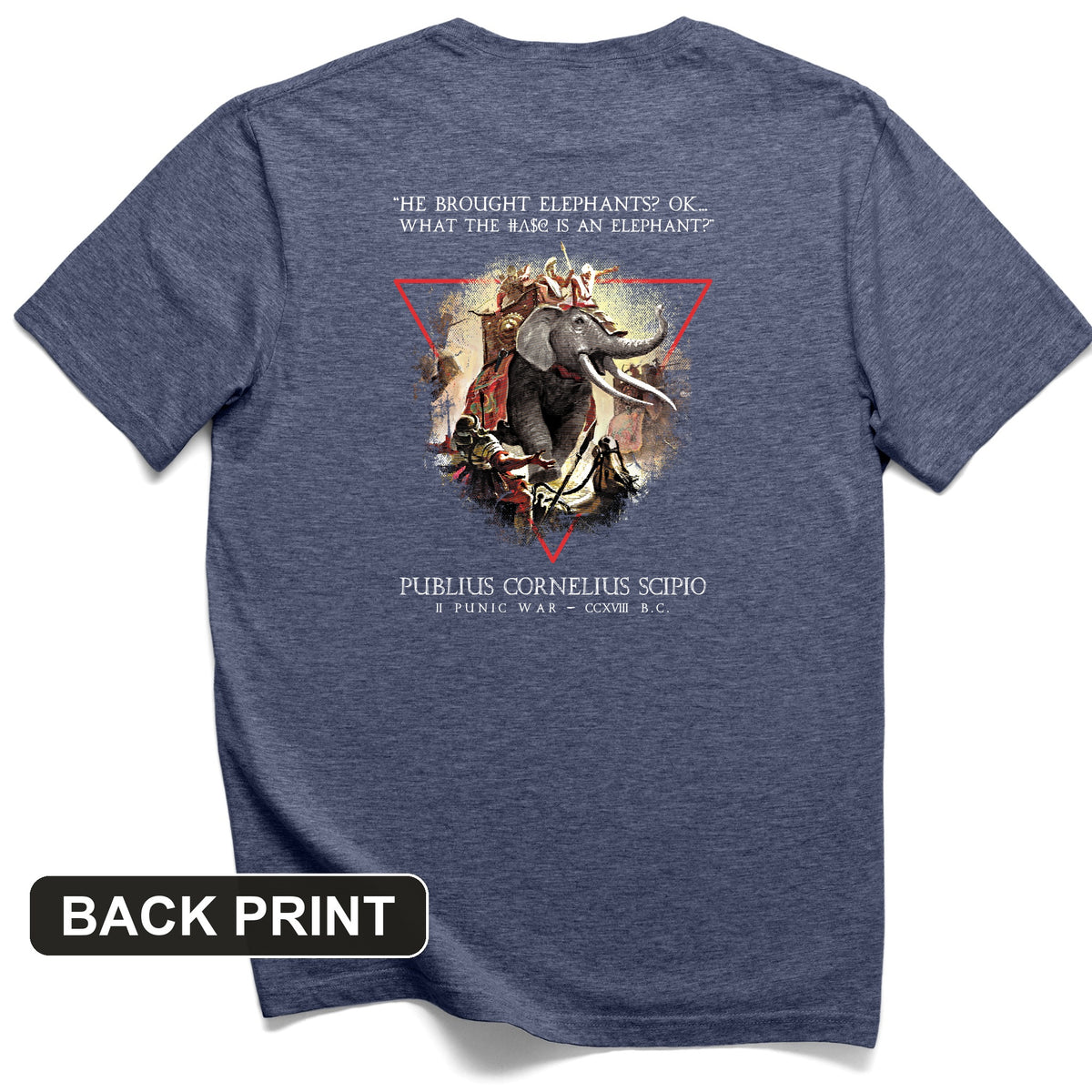 Hannibal Elephants Back Print T-Shirt