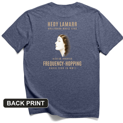 Hedy Lamarr Back Print T-Shirt