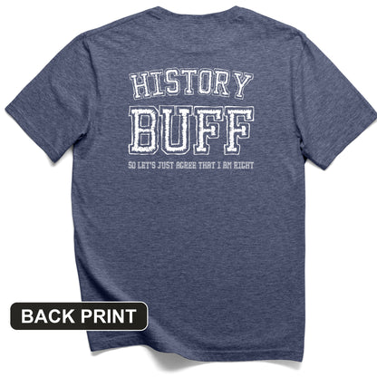 History Buff Back Print T-Shirt