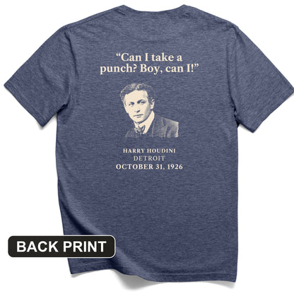 Houdini Can I Take A Punch Back Print T-Shirt
