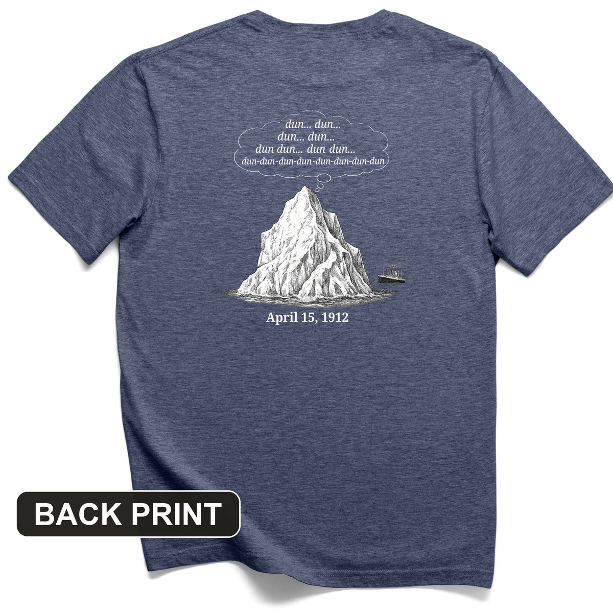 Iceberg Jaws Back Print T-Shirt