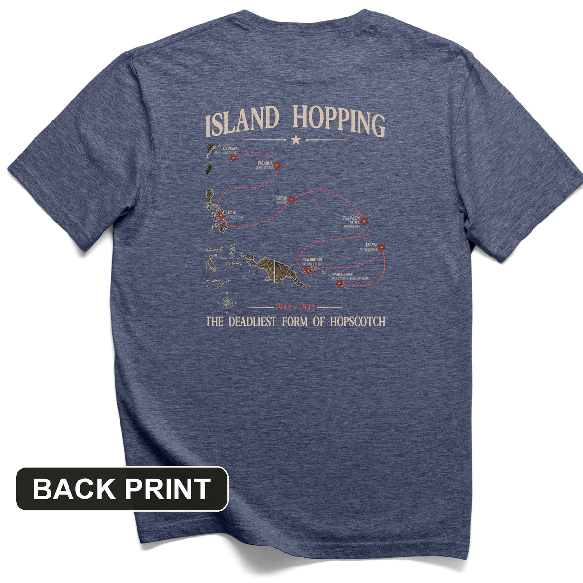 Island Hopping Back Print T-Shirt