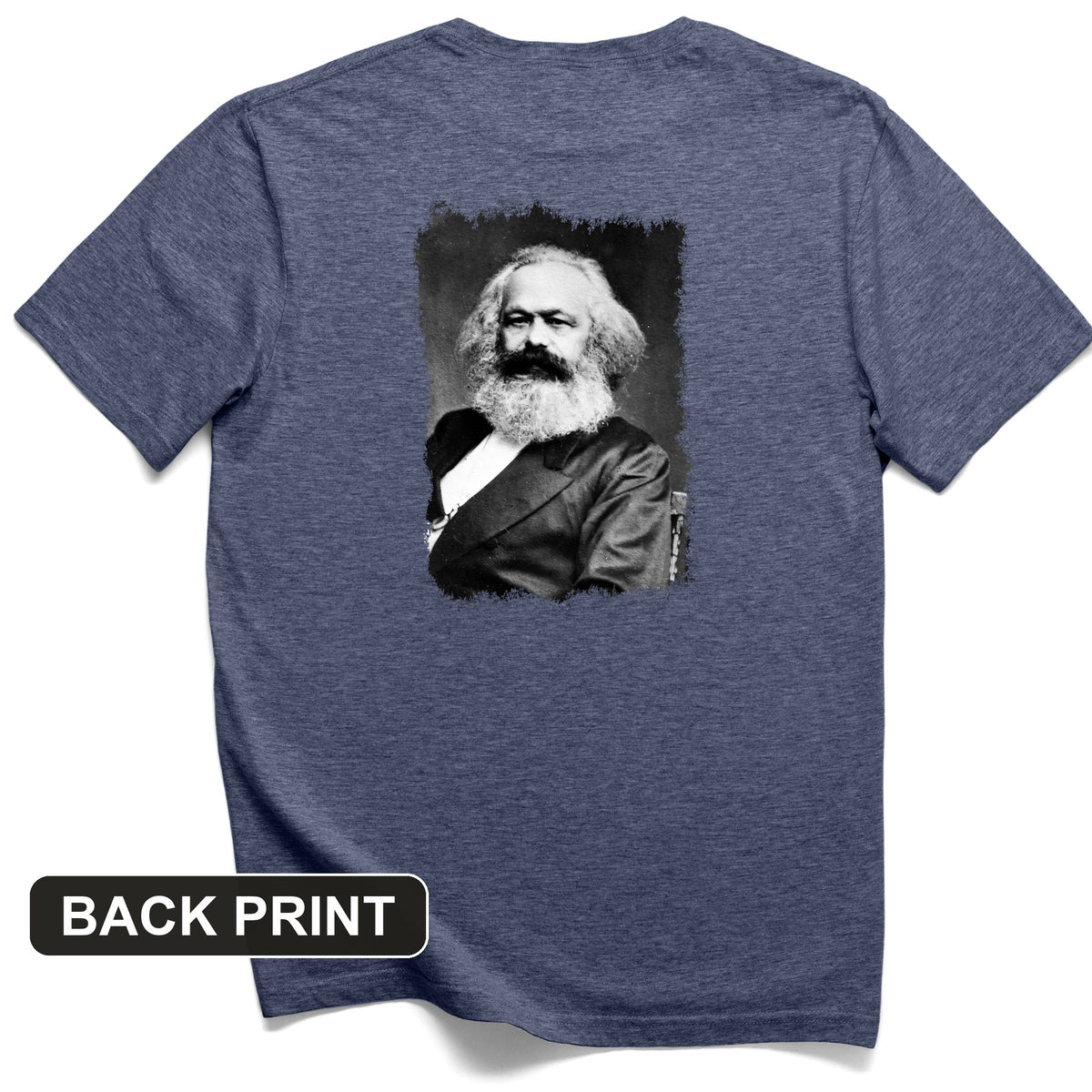 Karl Marx Back Print T-Shirt